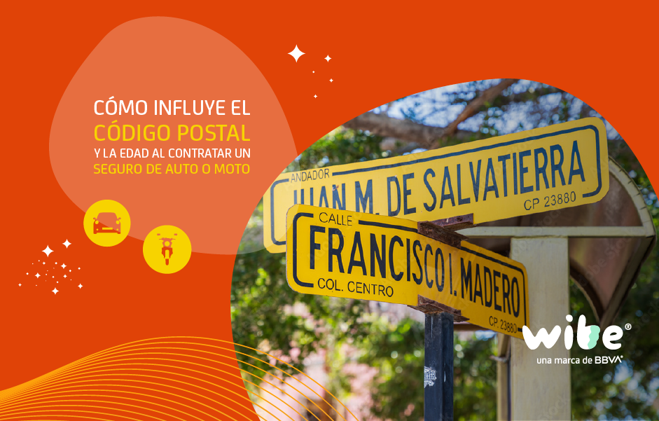 Cómo influye el código postal y la edad al contratar un seguro de auto o moto